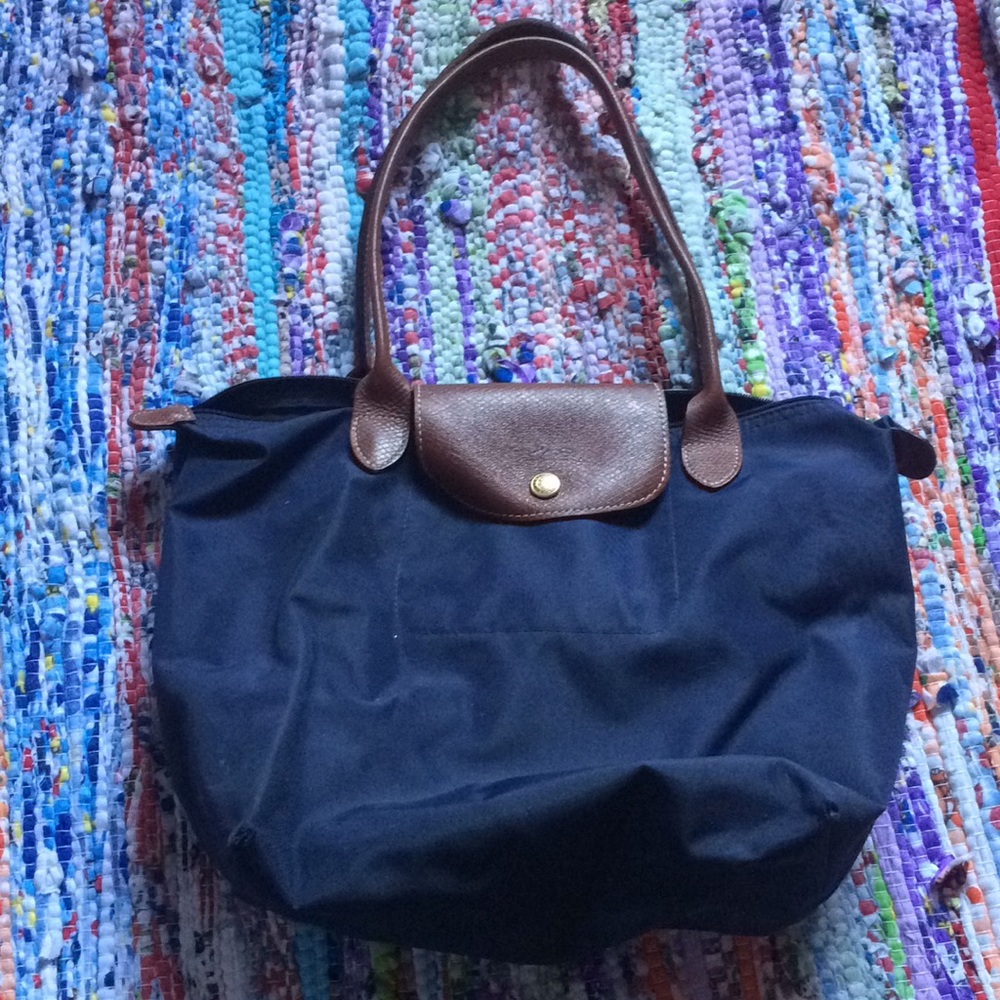 Used Navy Blue Longchamp Bag